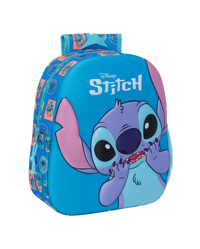 School Bag Stitch Blue 27 x 33 x 10 cm