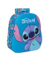 School Bag Stitch Blue 27 x 33 x 10 cm