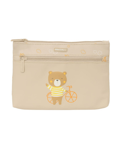 School Case Safta Osito Bear Beige 23 x 16 x 3 cm