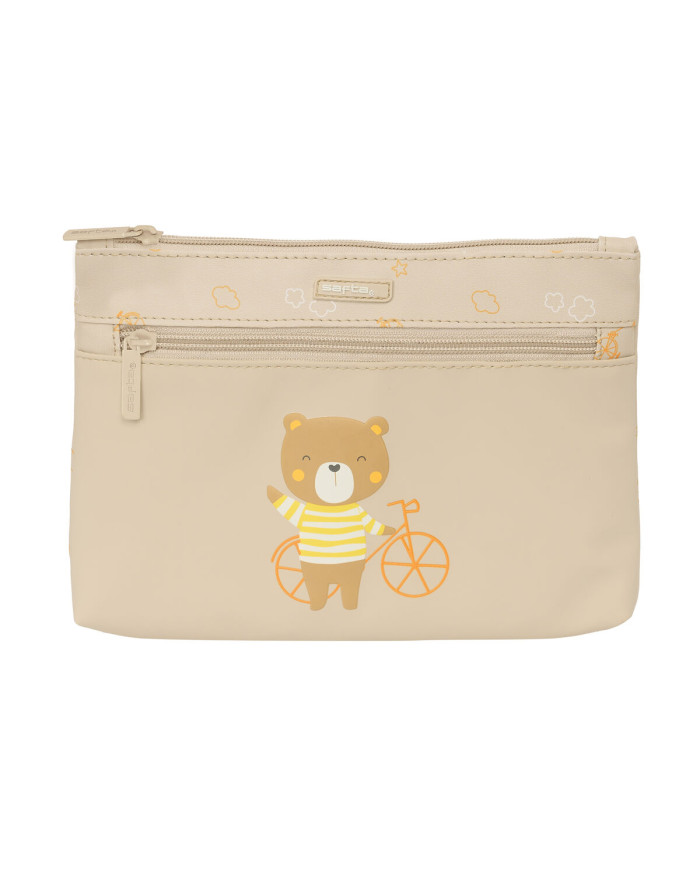 School Case Safta Osito Bear Beige 23 x 16 x 3 cm
