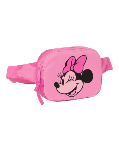 Belt Pouch Minnie Mouse Loving Pink 14 x 11 x 4 cm