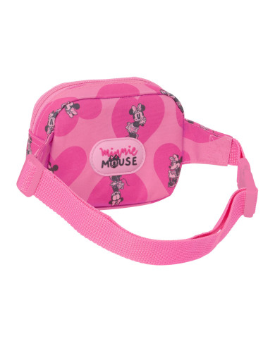 Belt Pouch Minnie Mouse Loving Pink 14 x 11 x 4 cm