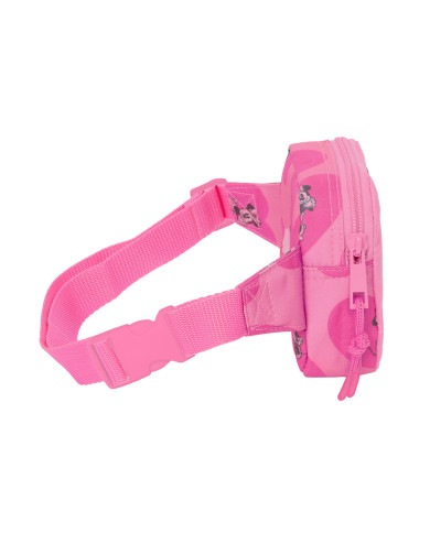 Belt Pouch Minnie Mouse Loving Pink 14 x 11 x 4 cm