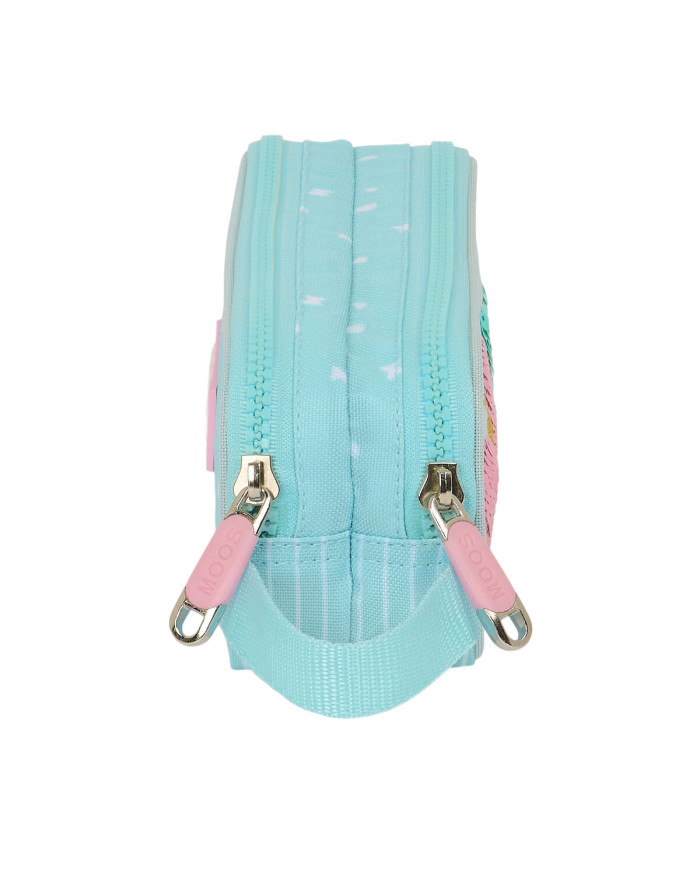 Double Carry-all Moos Butterflies Light Blue 21 x 8 x 6 cm