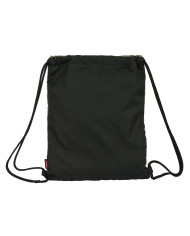 Backpack with Strings Kelme Travel Black Green 35 x 40 x 1 cm