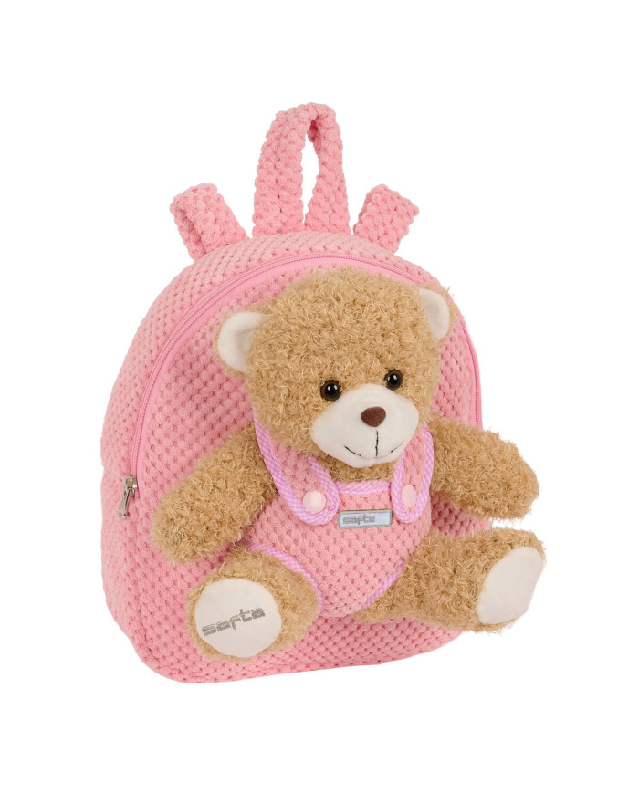 Child bag Safta Teddy Bear Pink 23 x 27 x 7,5 cm