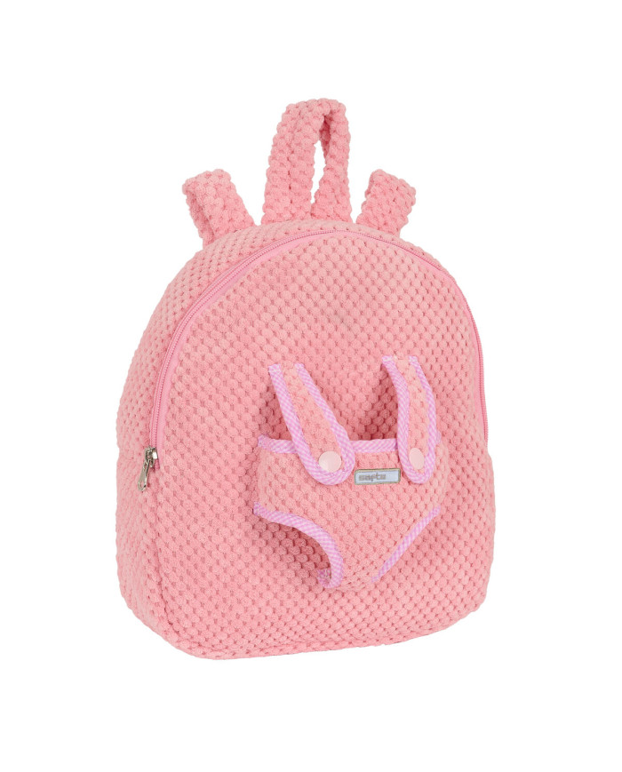 Child bag Safta Teddy Bear Pink 23 x 27 x 7,5 cm