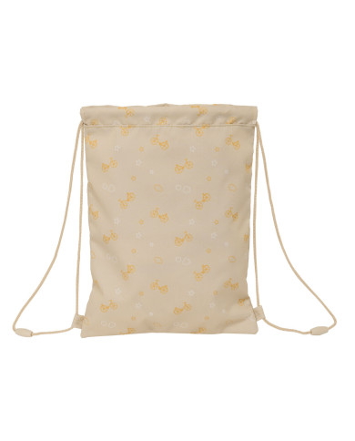 Backpack with Strings Safta Osito Beige 26 x 34 x 1 cm