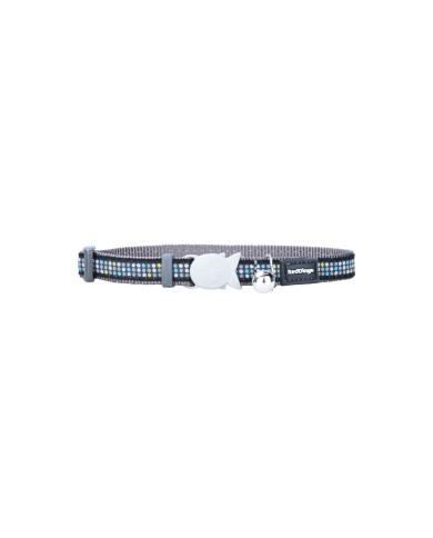 Cat Collar Red Dingo Modern on Cool 20-32 cm Grey