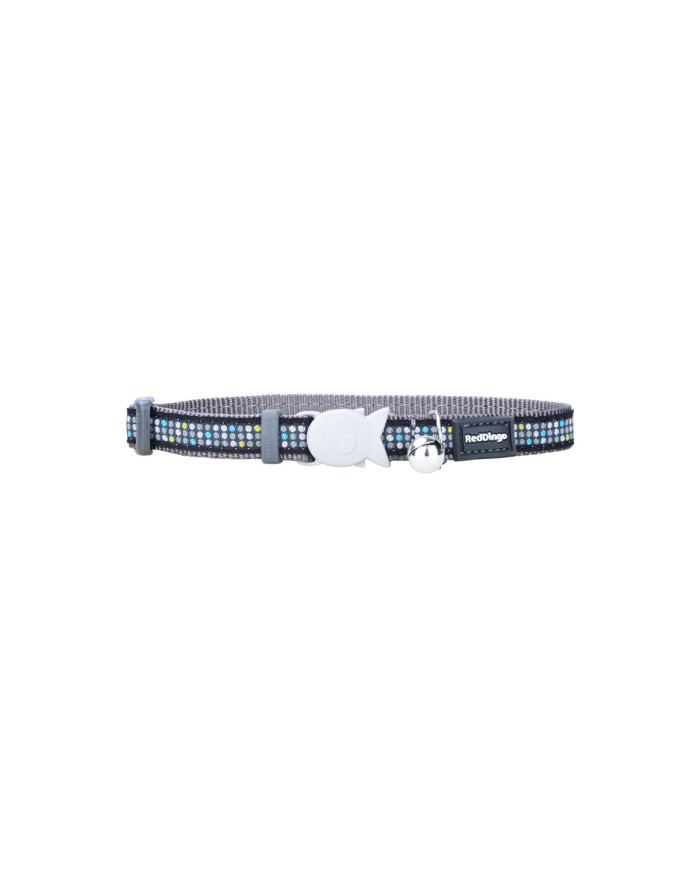 Cat Collar Red Dingo Modern on Cool 20-32 cm Grey