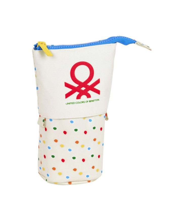 Pencil Holder Case Benetton Topitos White (8 x 19 x 6 cm)