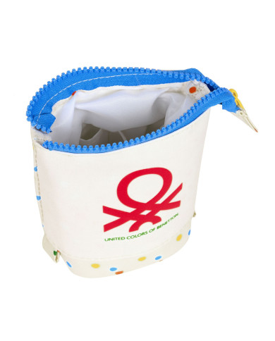 Pencil Holder Case Benetton Topitos White (8 x 19 x 6 cm)