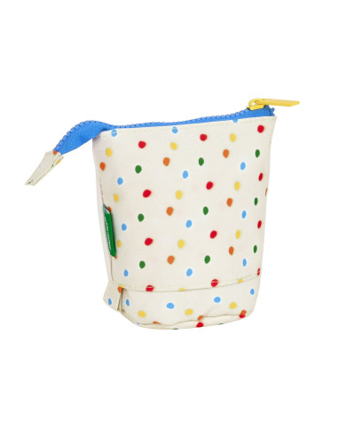 Pencil Holder Case Benetton Topitos White (8 x 19 x 6 cm)