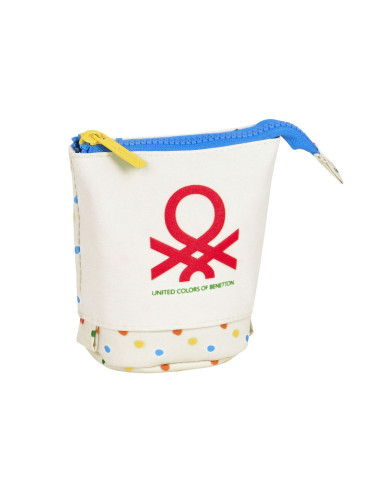 Pencil Holder Case Benetton Topitos White (8 x 19 x 6 cm)