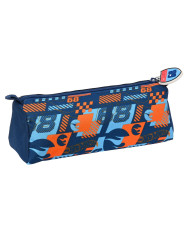 School Case Hot Wheels Speed club Orange Navy Blue (21 x 8 x 7 cm)