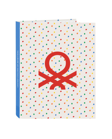 Ring binder Benetton Topitos A4 (26.5 x 33 x 4 cm)
