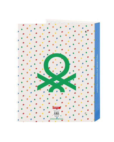 Ring binder Benetton Topitos A4 (26.5 x 33 x 4 cm)