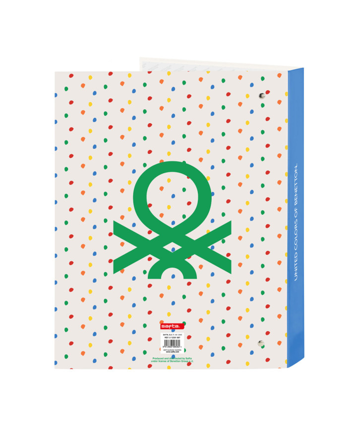 Ring binder Benetton Topitos A4 (26.5 x 33 x 4 cm)