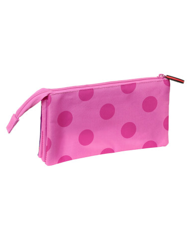 Triple Carry-all Lady Bug Fuchsia (22 x 12 x 3 cm)
