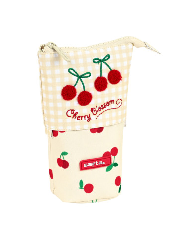 Pencil Holder Case Safta Cherry Beige (8 x 19 x 6 cm)