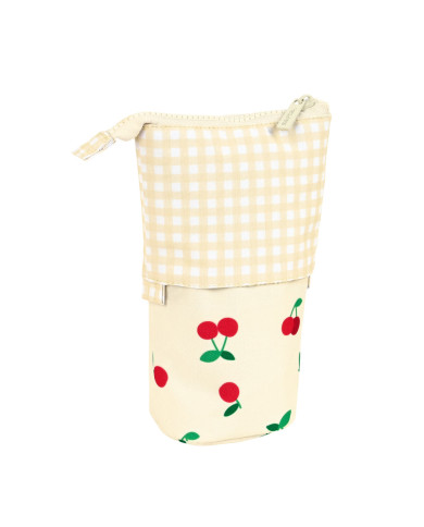 Pencil Holder Case Safta Cherry Beige (8 x 19 x 6 cm)