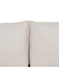 Sofa Beige Polyester Linen 210 x 93 x 95 cm