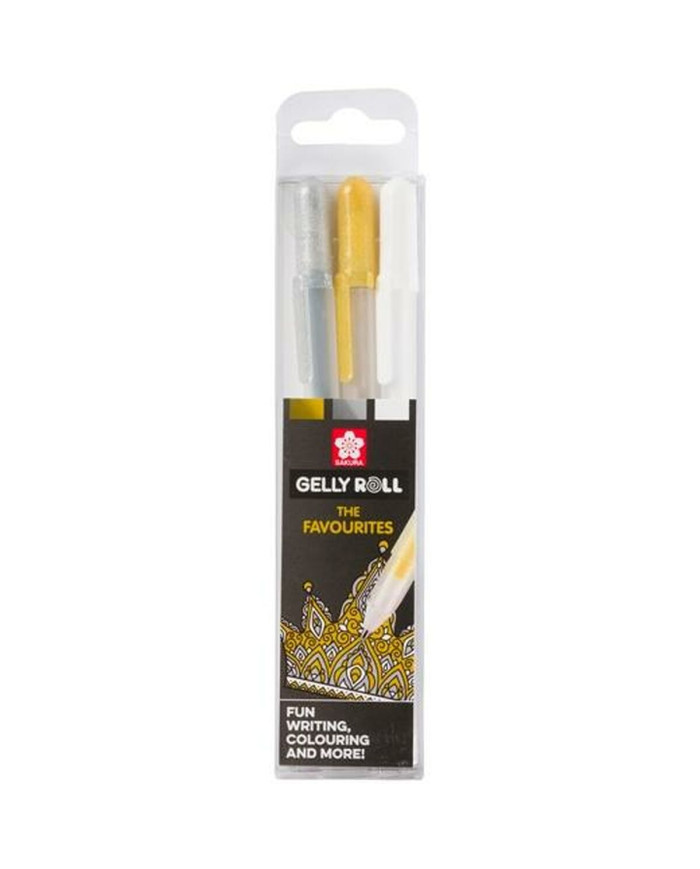 Gel pen Talens POXPGBMIX3A White (3 Units) (Refurbished A+)
