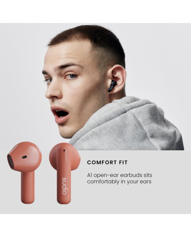 In-ear Bluetooth Headphones Sudio A1 True Wireless Orange