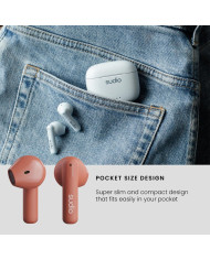 In-ear Bluetooth Headphones Sudio A1 True Wireless Orange