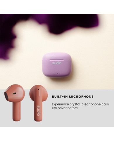 In-ear Bluetooth Headphones Sudio A1 True Wireless Orange