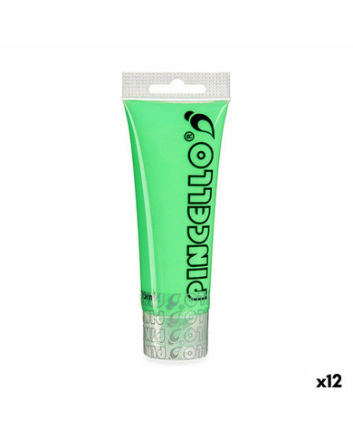 Acrylic paint Pincello Neon Green 75 ml (12 Units)