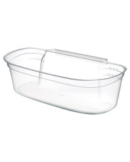 Rubbish Bin Gondol_G-550 Transparent White Plastic