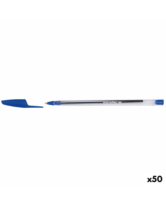 Pen Molin BC188 Crystal 1 mm Blue (50 Units)
