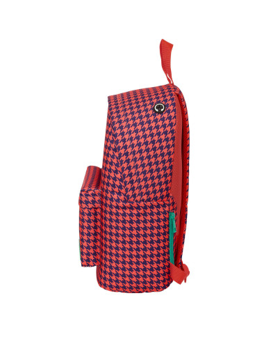 Laptop Backpack Nait Nait Pata de gallo coral Coral 31 x 41 x 16 cm