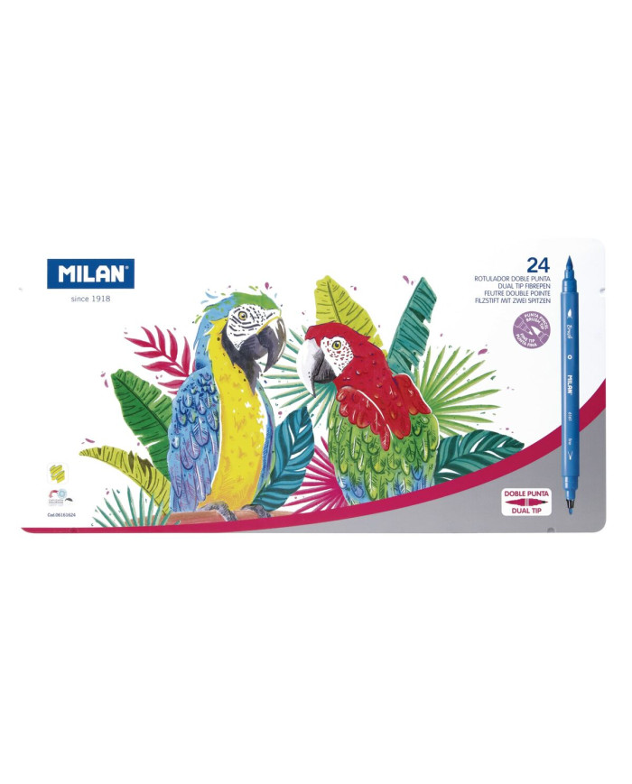 Set of Felt Tip Pens Milan 24 Pieces