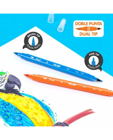 Set of Felt Tip Pens Milan 24 Pieces