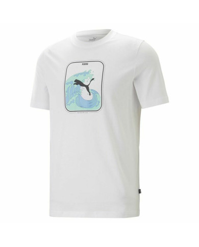 T-shirt Puma Graphics Wave White Men