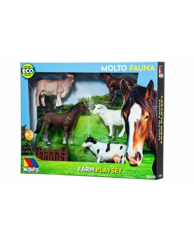 Set of Farm Animals Moltó 6 Pieces Plastic