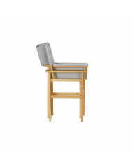 Garden chair DKD Home Decor Grey Natural Pinewood 56 x 48 x 87 cm (56 x 48 x 87 cm)