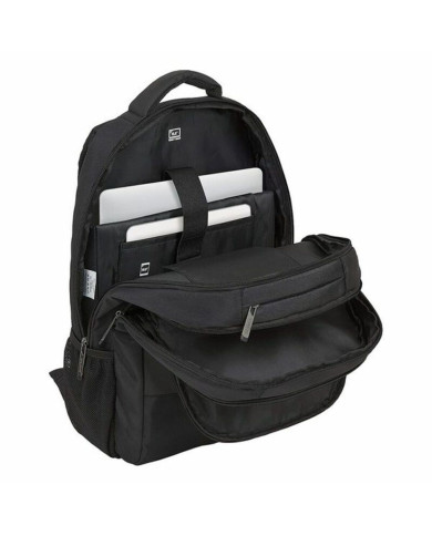Rucksack for Laptop and Tablet with USB Output Safta 15,6'' Black 30 x 43 x 16 cm