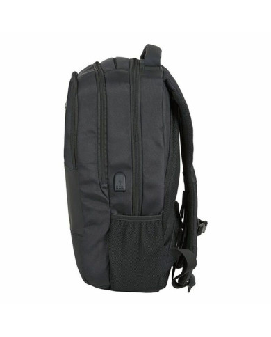 Rucksack for Laptop and Tablet with USB Output Safta 15,6'' Black 30 x 43 x 16 cm