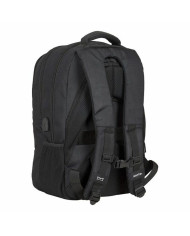 Rucksack for Laptop and Tablet with USB Output Safta 15,6'' Black 30 x 43 x 16 cm