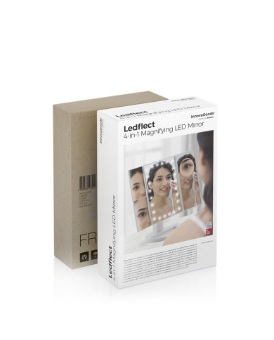Magnifying Mirror with LED 4-in-1 Ledflect InnovaGoods