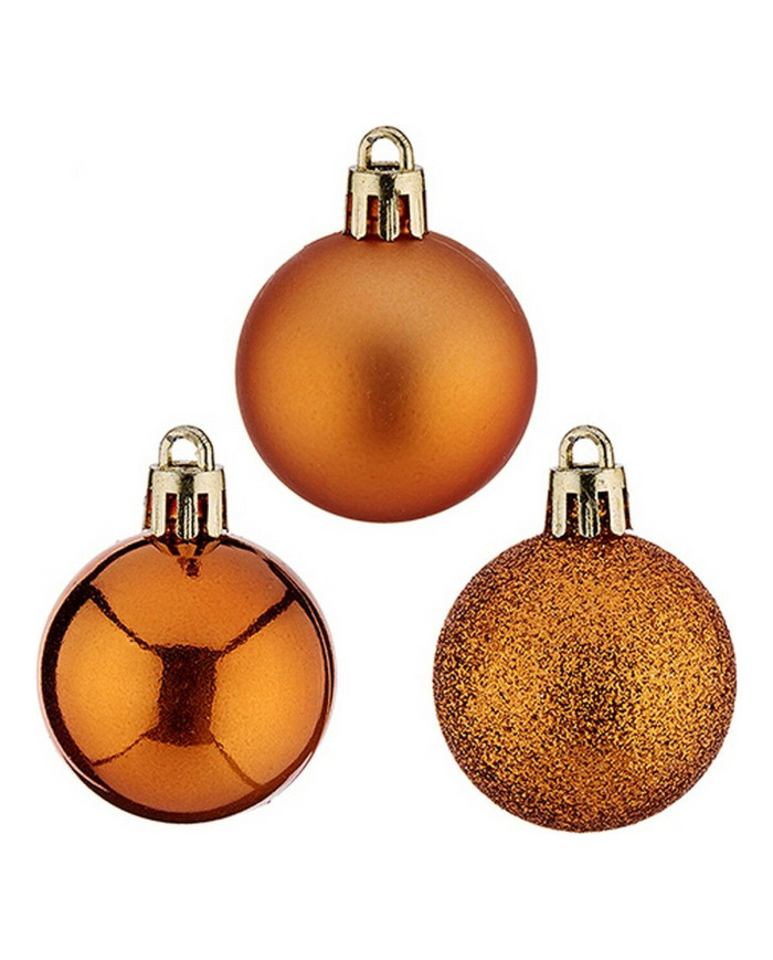 Christmas Baubles Krist+ Orange Plastic Ø 4 cm 12 Units
