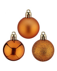 Christmas Baubles Krist+ Orange Plastic Ø 4 cm 12 Units
