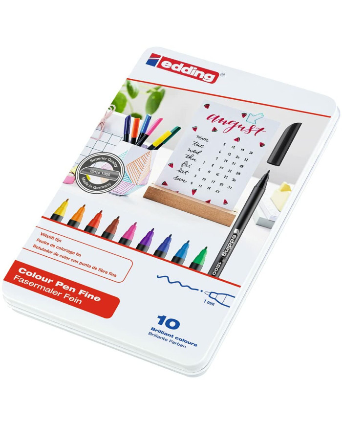 Felt-tip pens Edding 1200-10-S (10 Units)