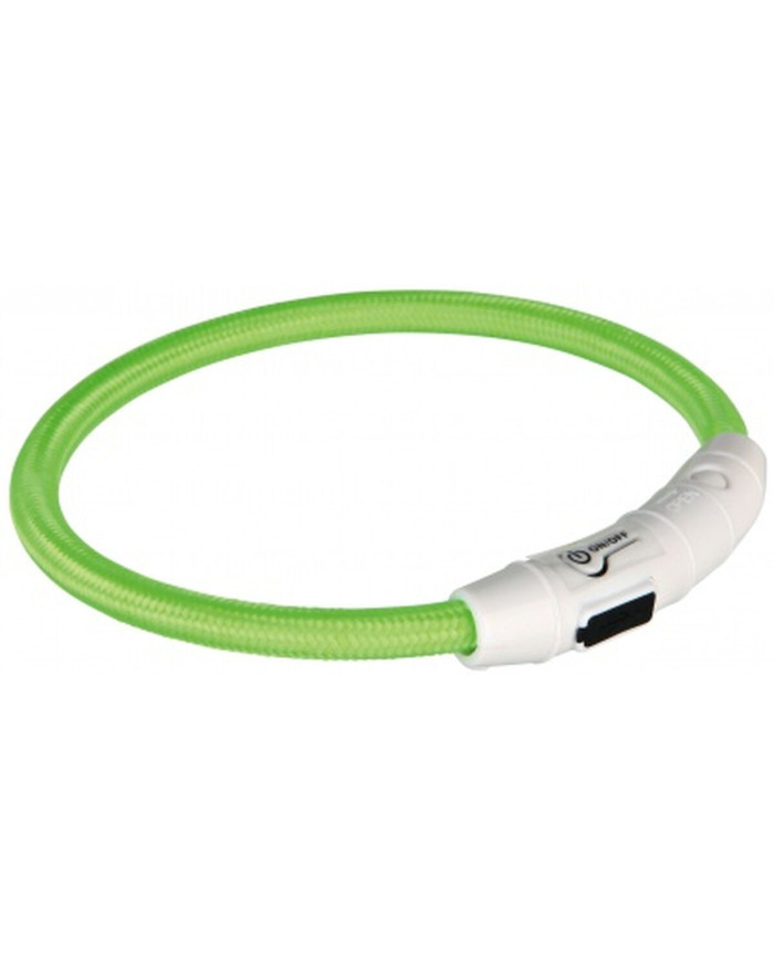 LED Collar for Pets Trixie Flash USB Green