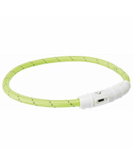 LED Collar for Pets Trixie Flash USB Green