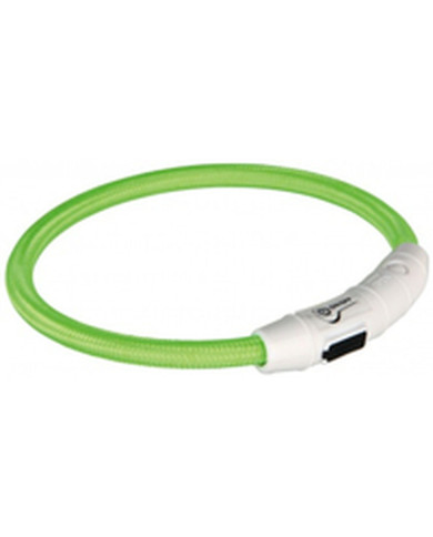 LED Collar for Pets Trixie Flash USB Green