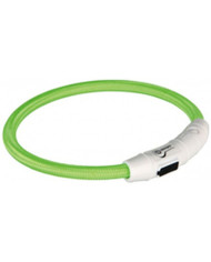 LED Collar for Pets Trixie Flash USB Green